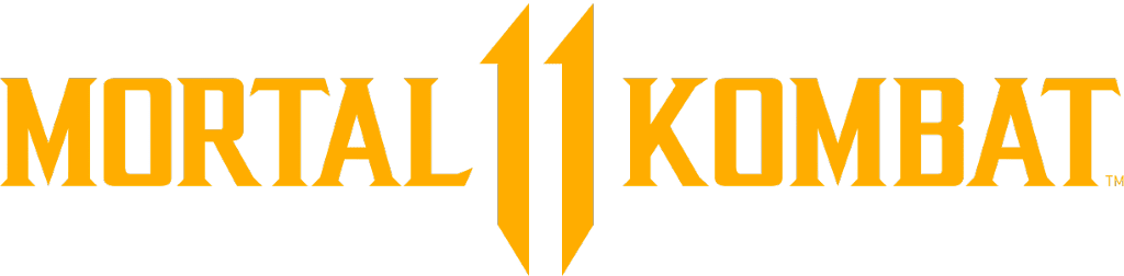 Official Mortal Kombat 11 logo in gold