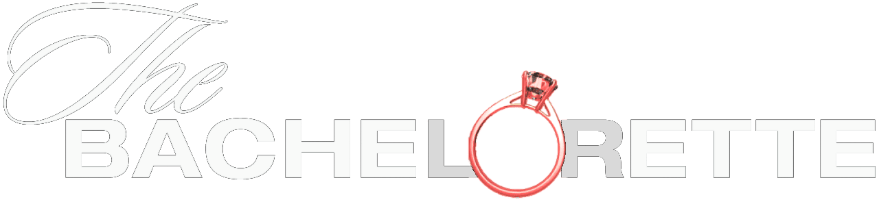 Kenny Braasch biting a rose behind The Bachelorette logo