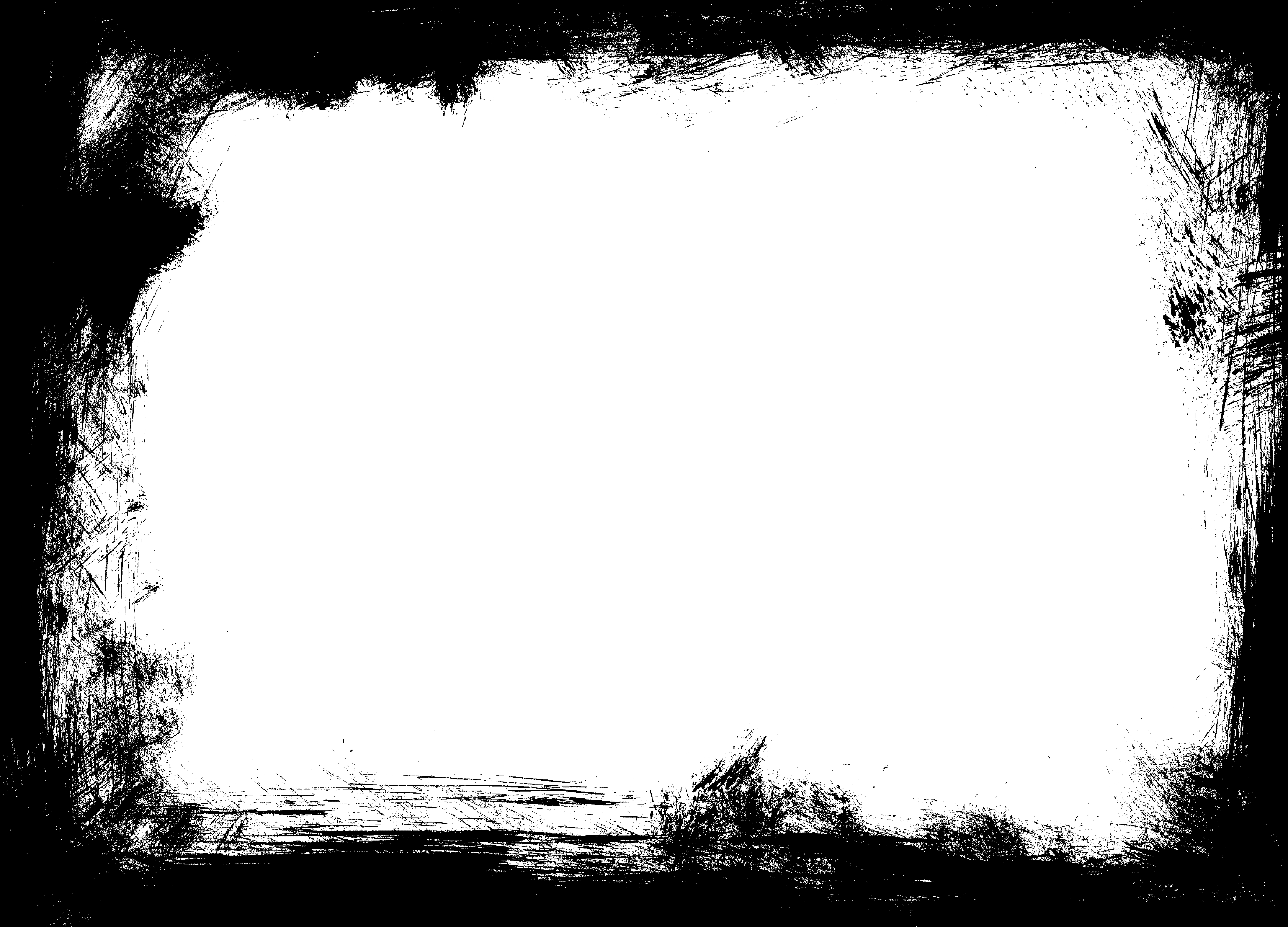 black grunge frame for video