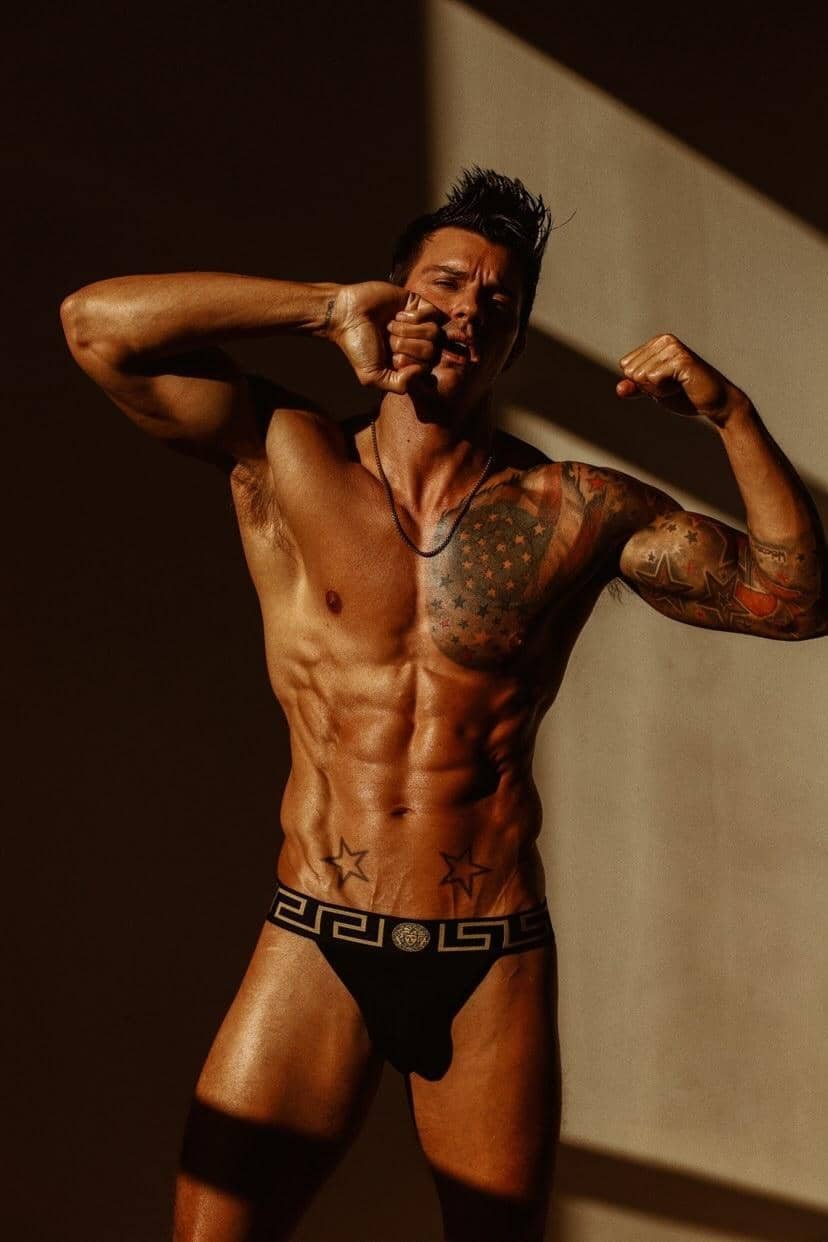 Kenny Braasch in his underwear